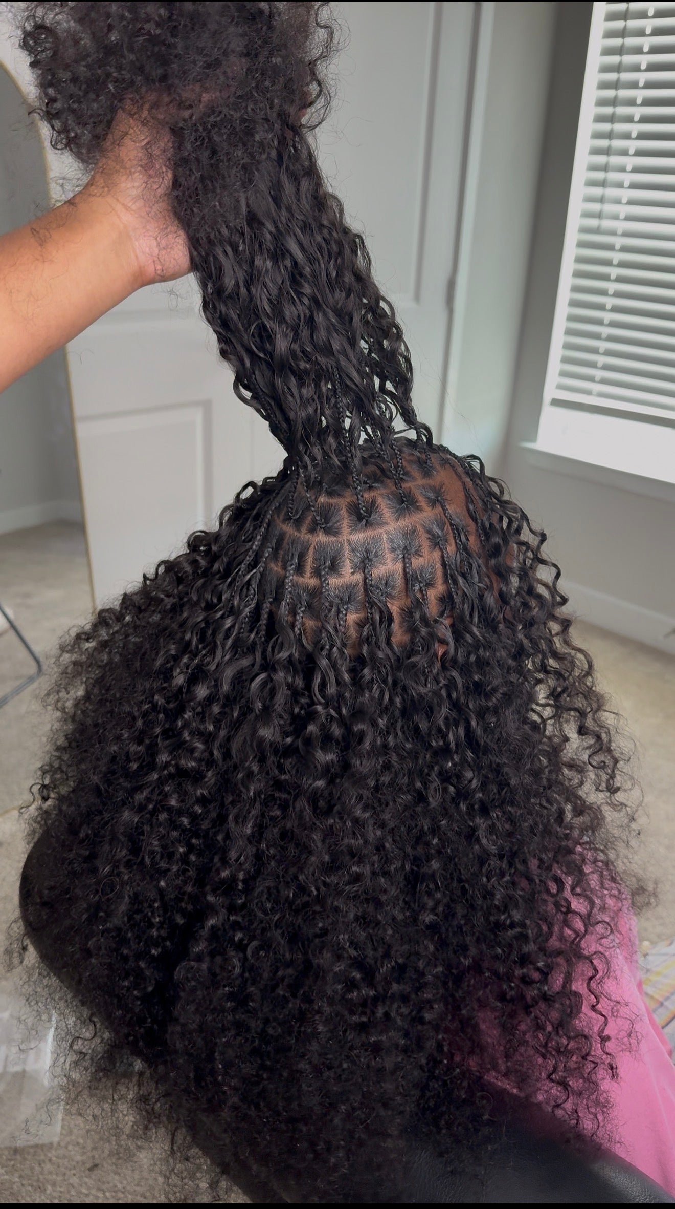Burmese Curly Crochet Human Hair